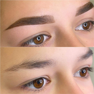 Six Mondes De Beauté, beauté du regard, Mise en forme et teinture des sourcils, Restructuration et teinture des sourcils, Rehaussement, teinture et soin rajeunissant des cils